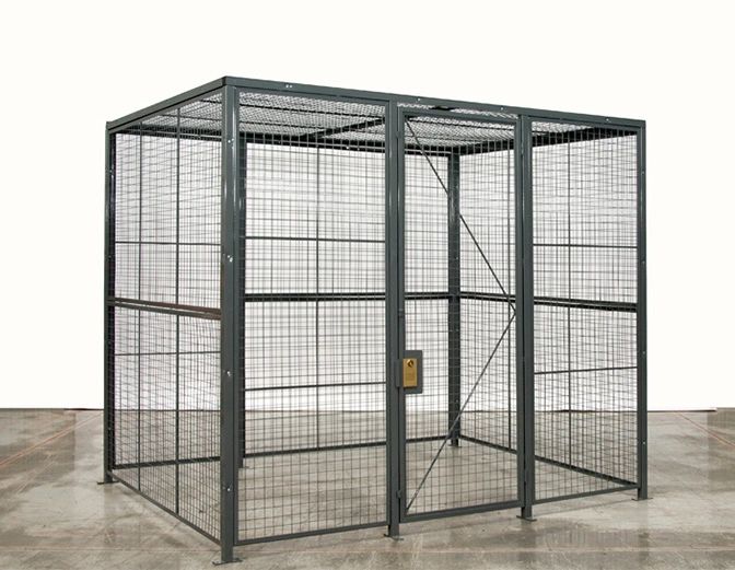 Industrial metal locker enclosure